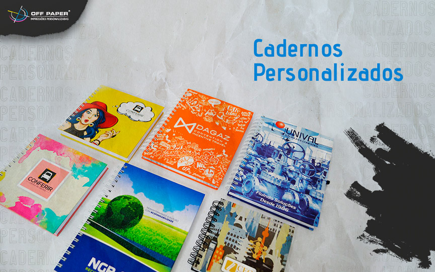 Cadernos de anotações personalizados: conheça as opções