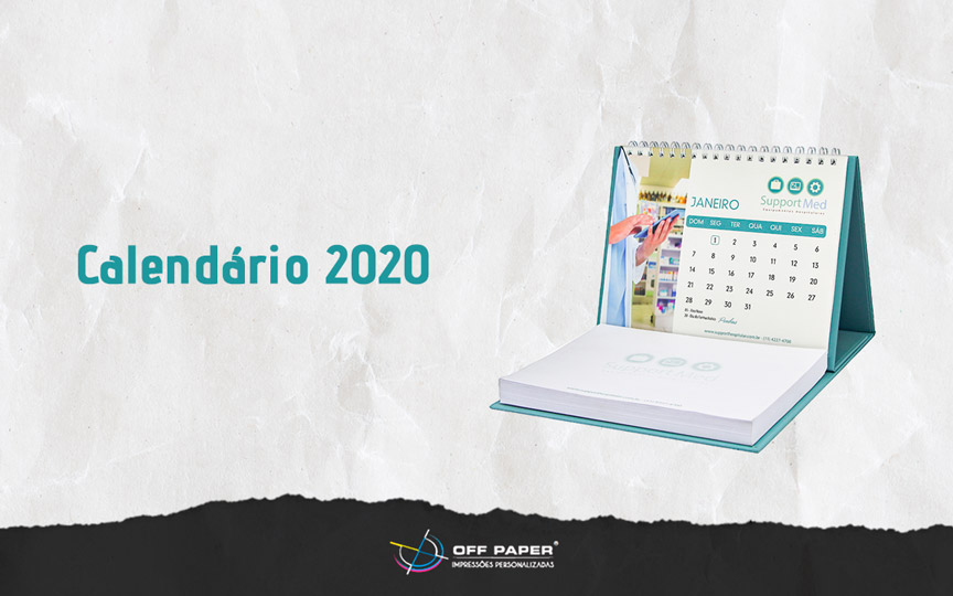 Dê calendário de brinde para seus clientes no final de ano